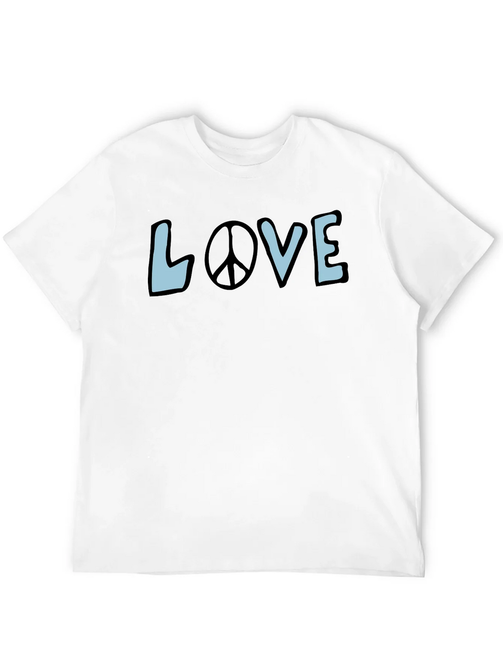 Love & Peace Graphic Tee - Black Short Sleeve Shirt product image 11