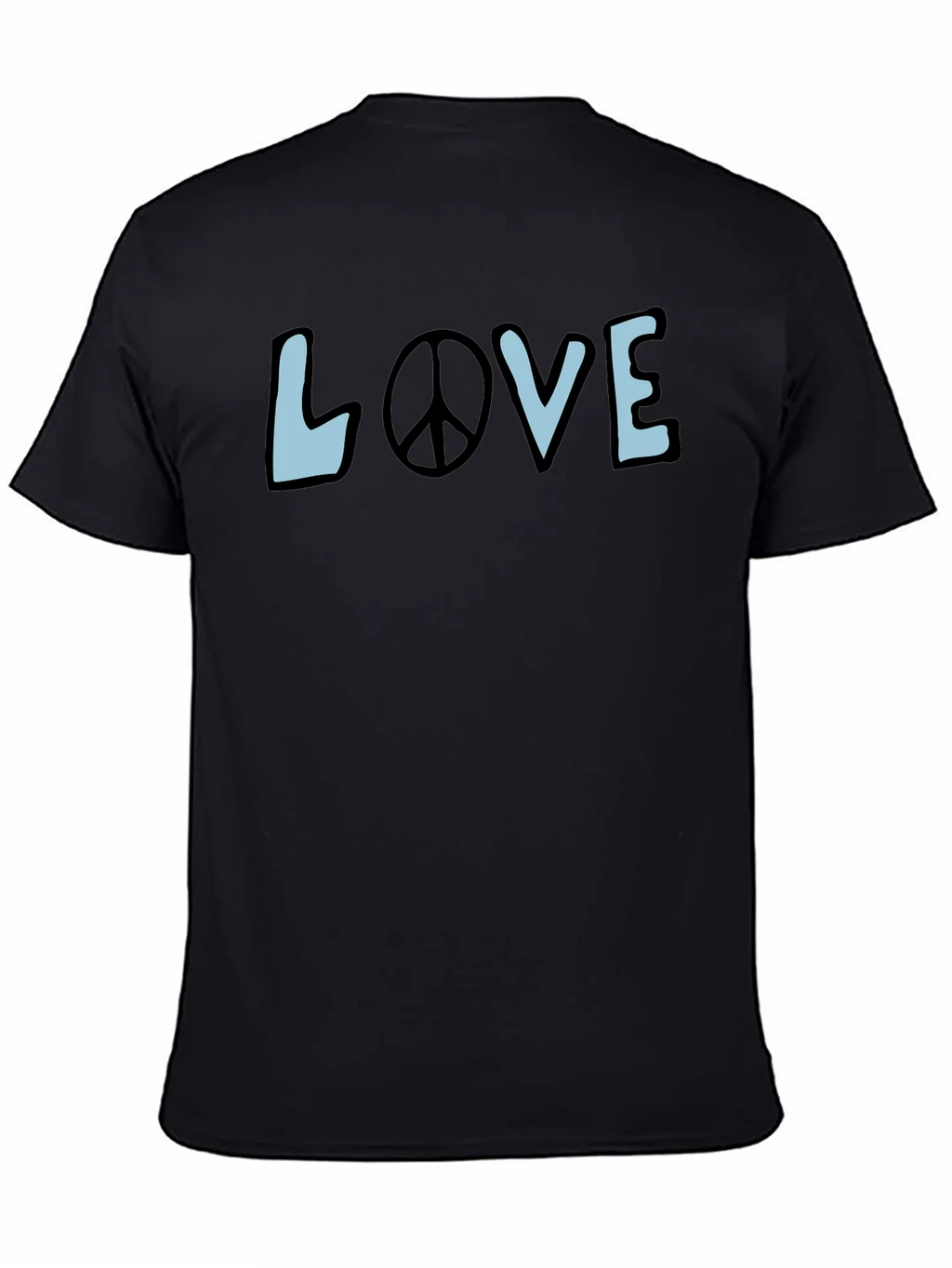 Love & Peace Graphic Tee - Black Short Sleeve Shirt product image 4