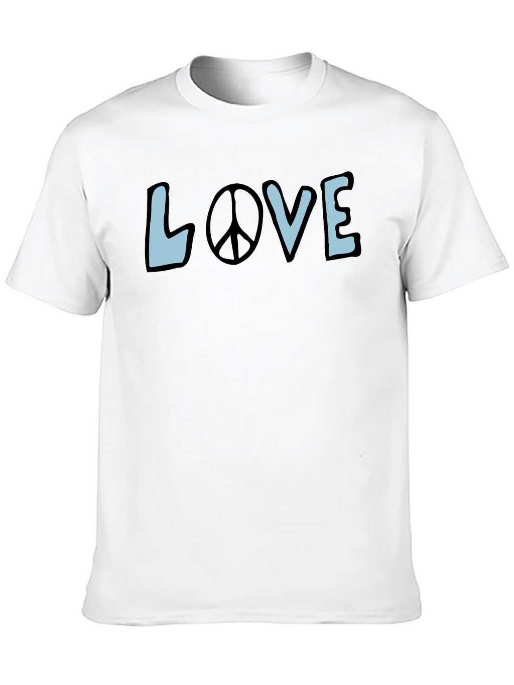 Love & Peace Graphic Tee - Black Short Sleeve Shirt product image 9