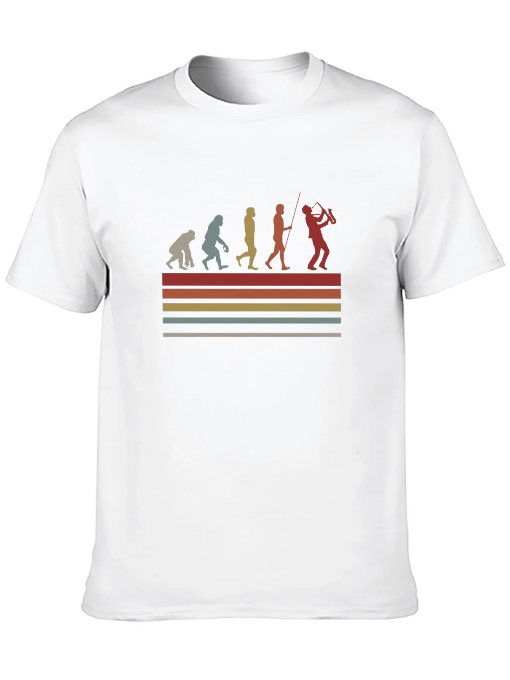 Evolution of Saxophonist T-Shirt product image 9