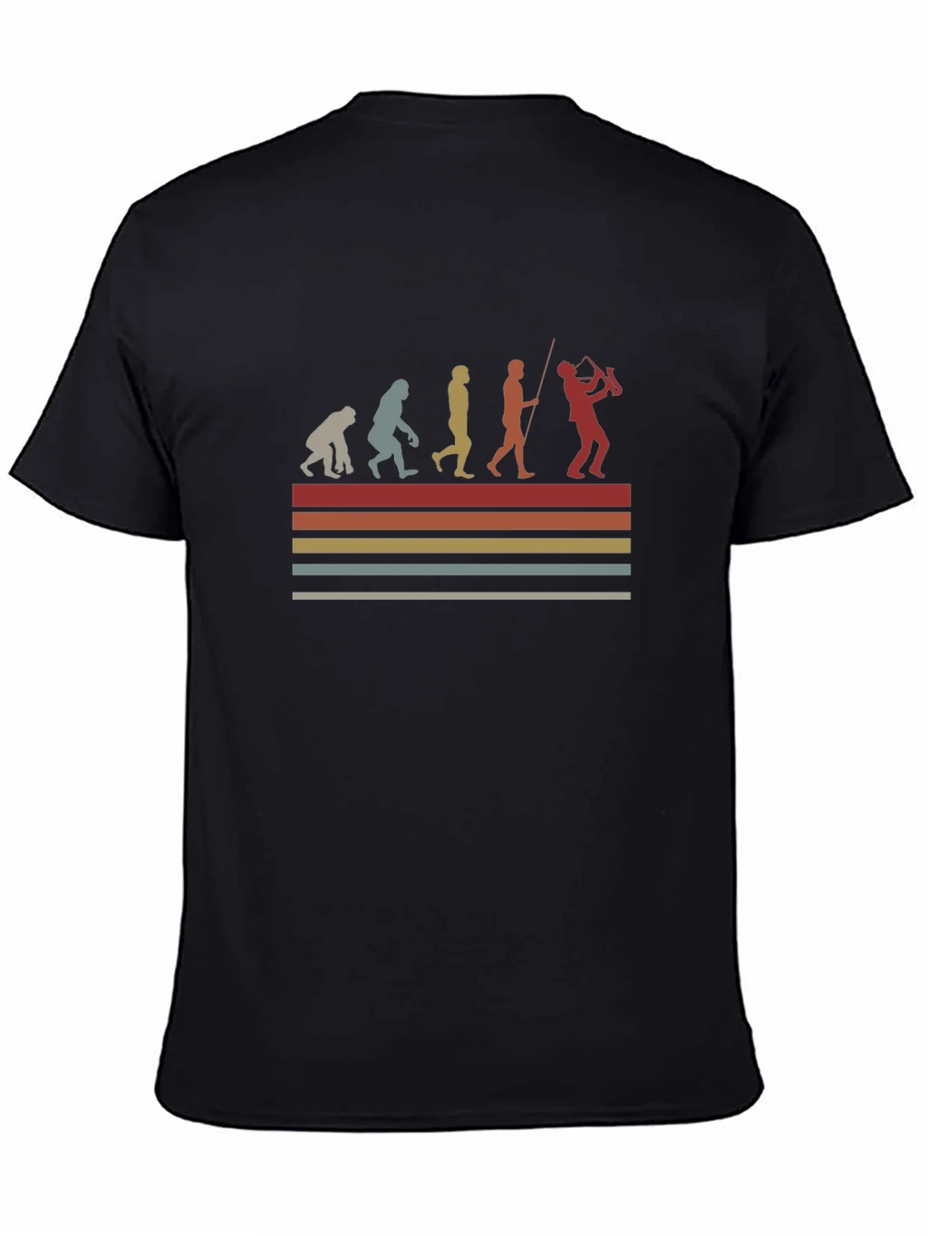 Evolution of Saxophonist T-Shirt product image 4