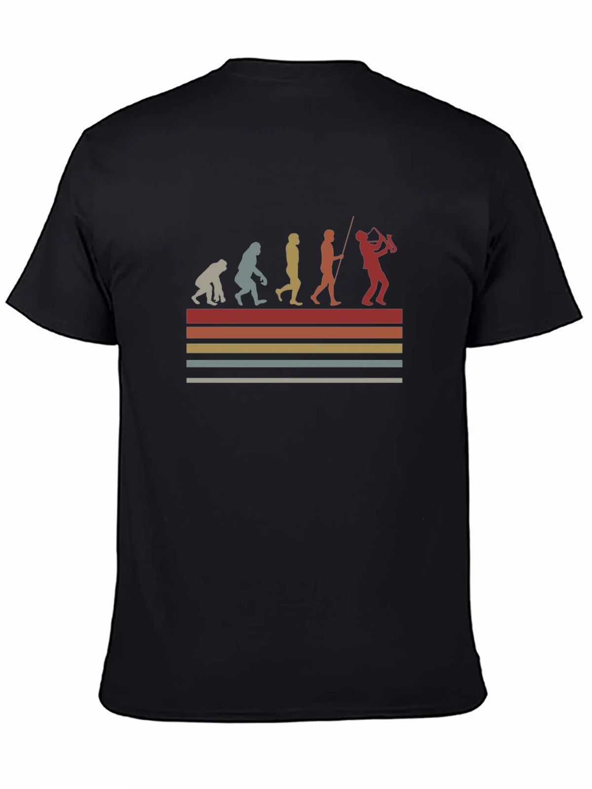 Evolution of Saxophonist T-Shirt product image 4