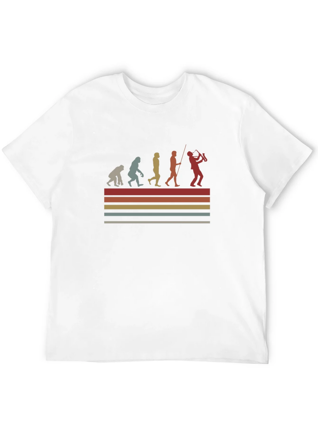 Evolution of Saxophonist T-Shirt product image 11