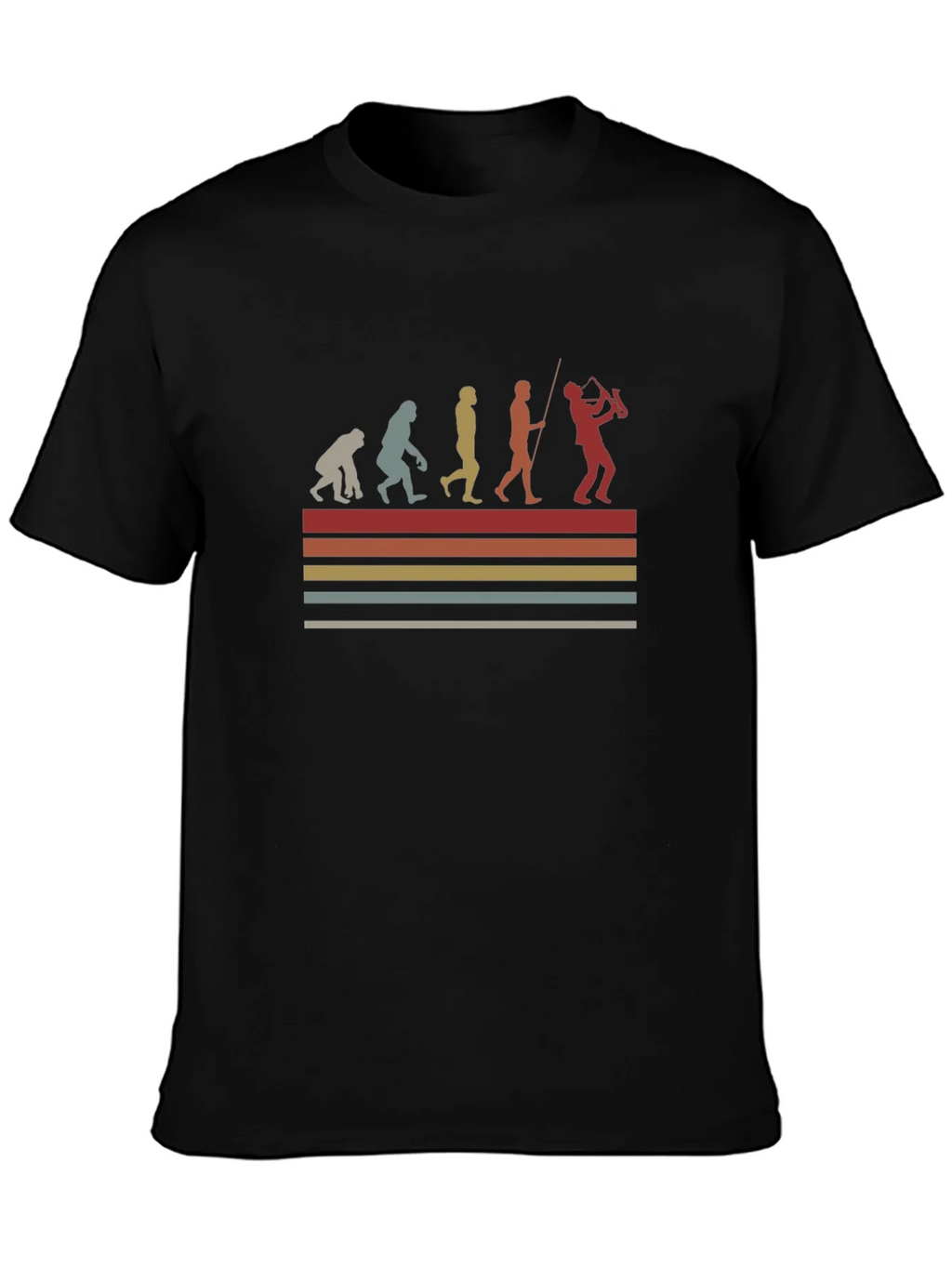 Evolution of Saxophonist T-Shirt product image 3