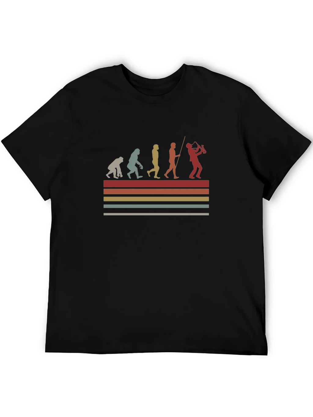 Evolution of Saxophonist T-Shirt product image 5