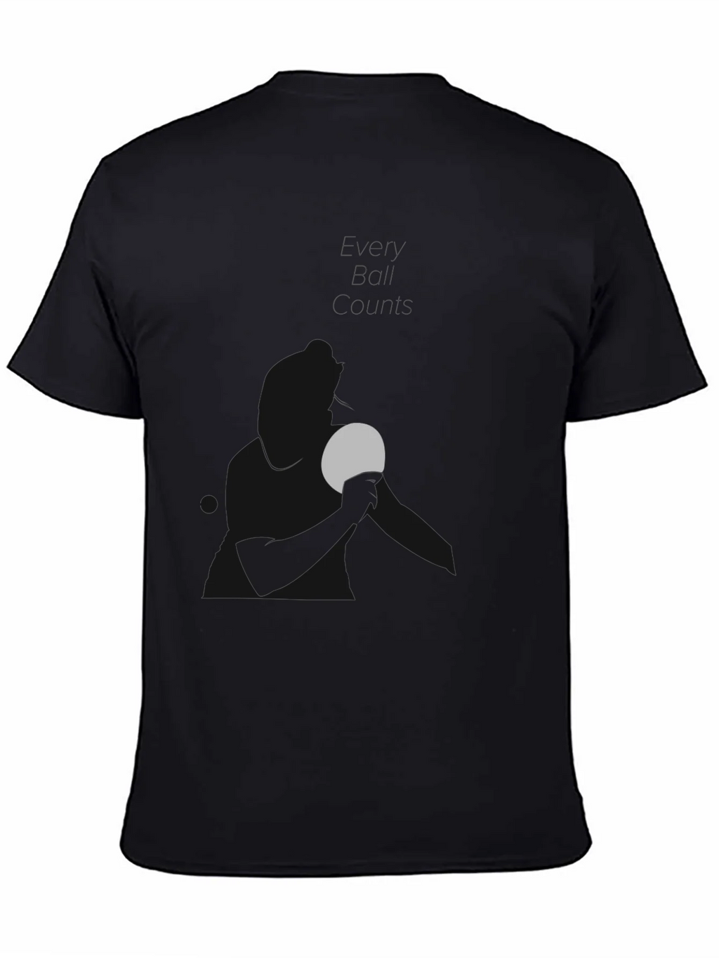 Minimalist Moon Graphic Black T-Shirt product image 4