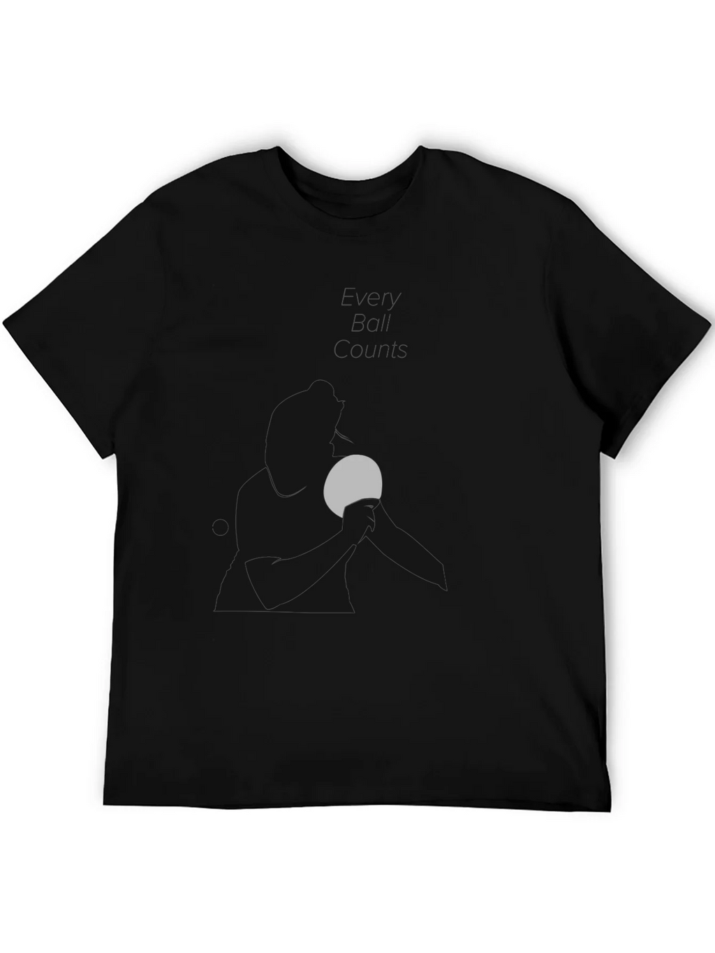 Minimalist Moon Graphic Black T-Shirt product image 5