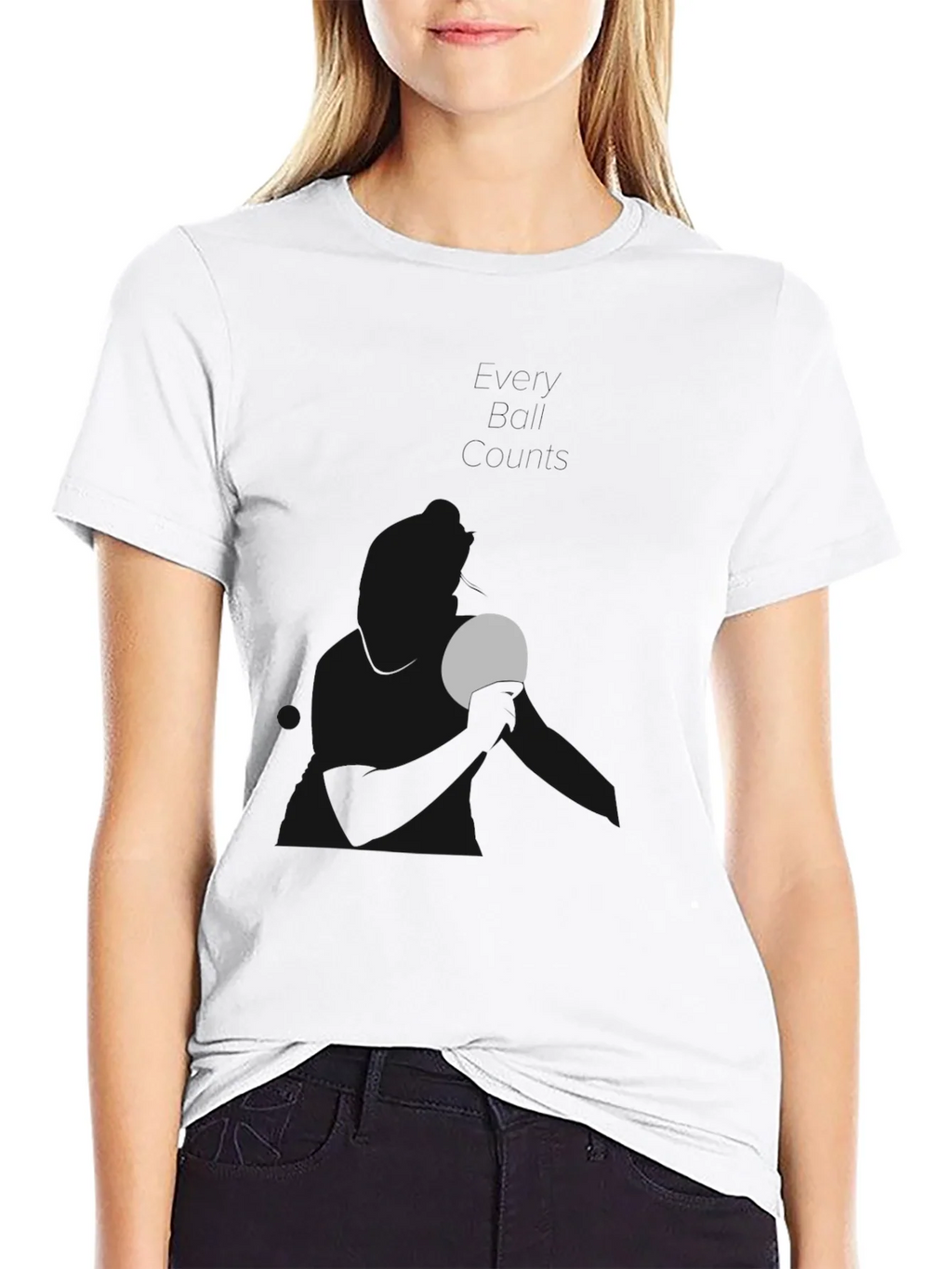 Minimalist Moon Graphic Black T-Shirt product image 8