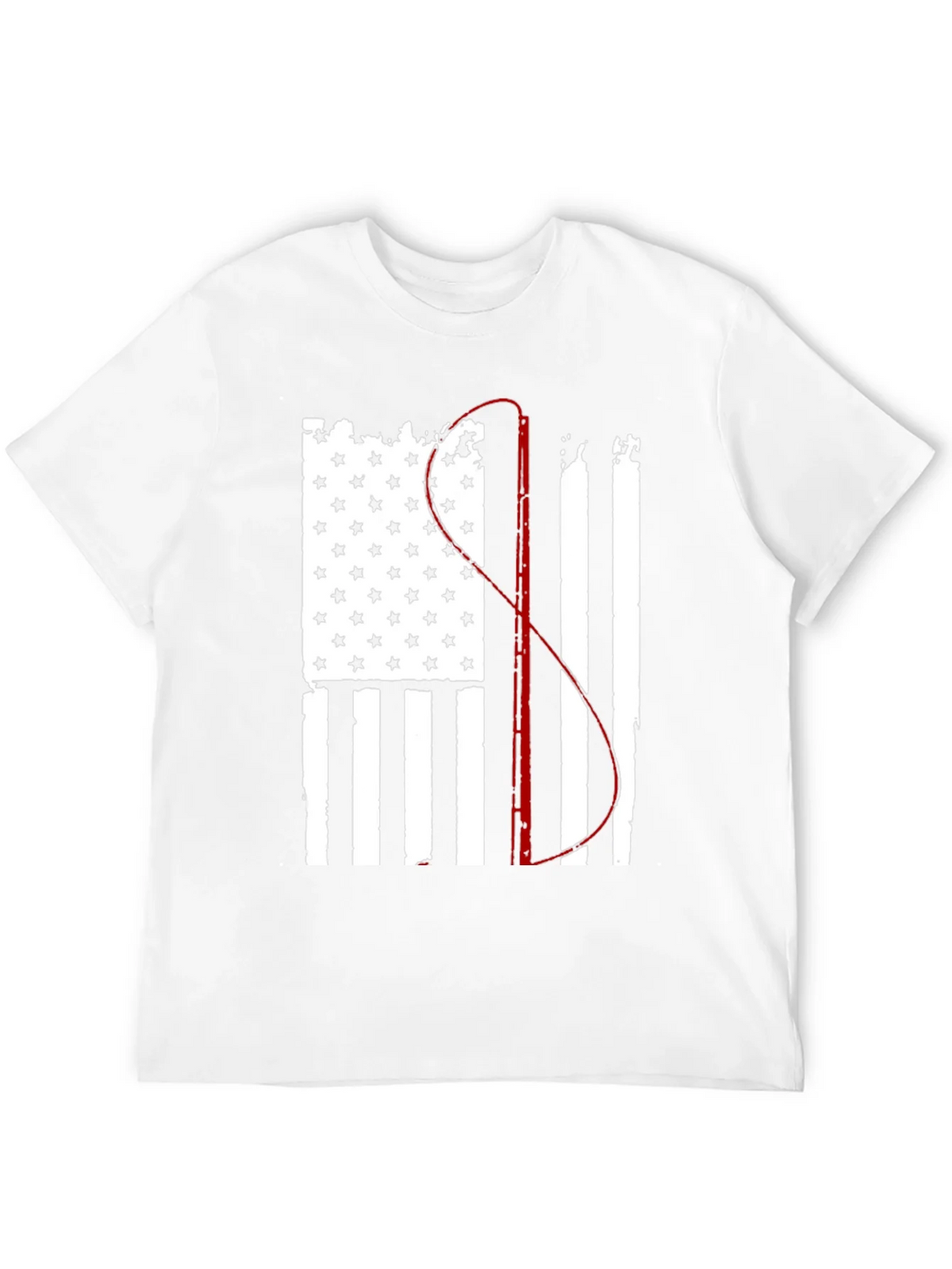 Fishing Flag Graphic Tee - Patriotic Angler product image 10