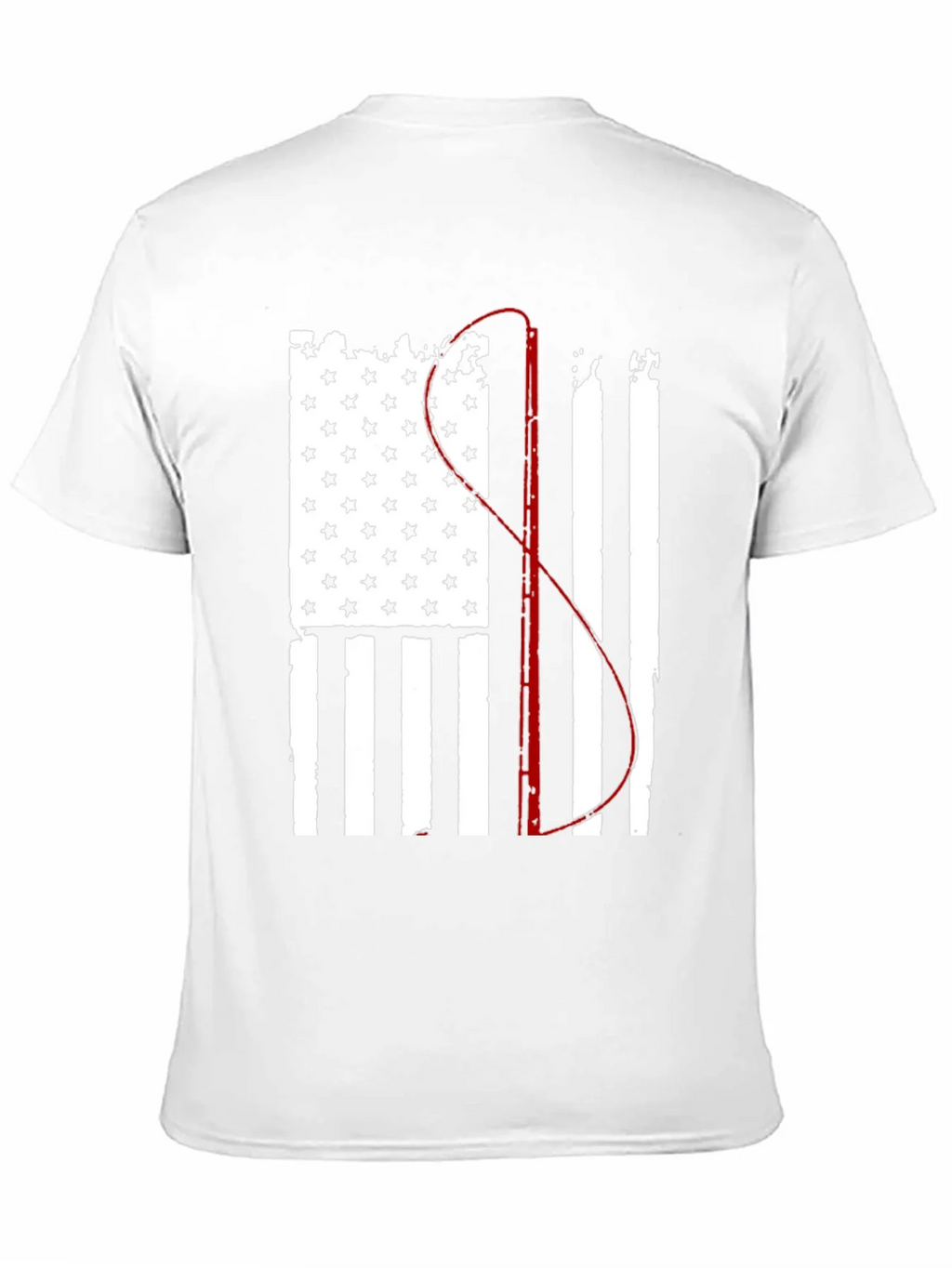 Fishing Flag Graphic Tee - Patriotic Angler product image 9