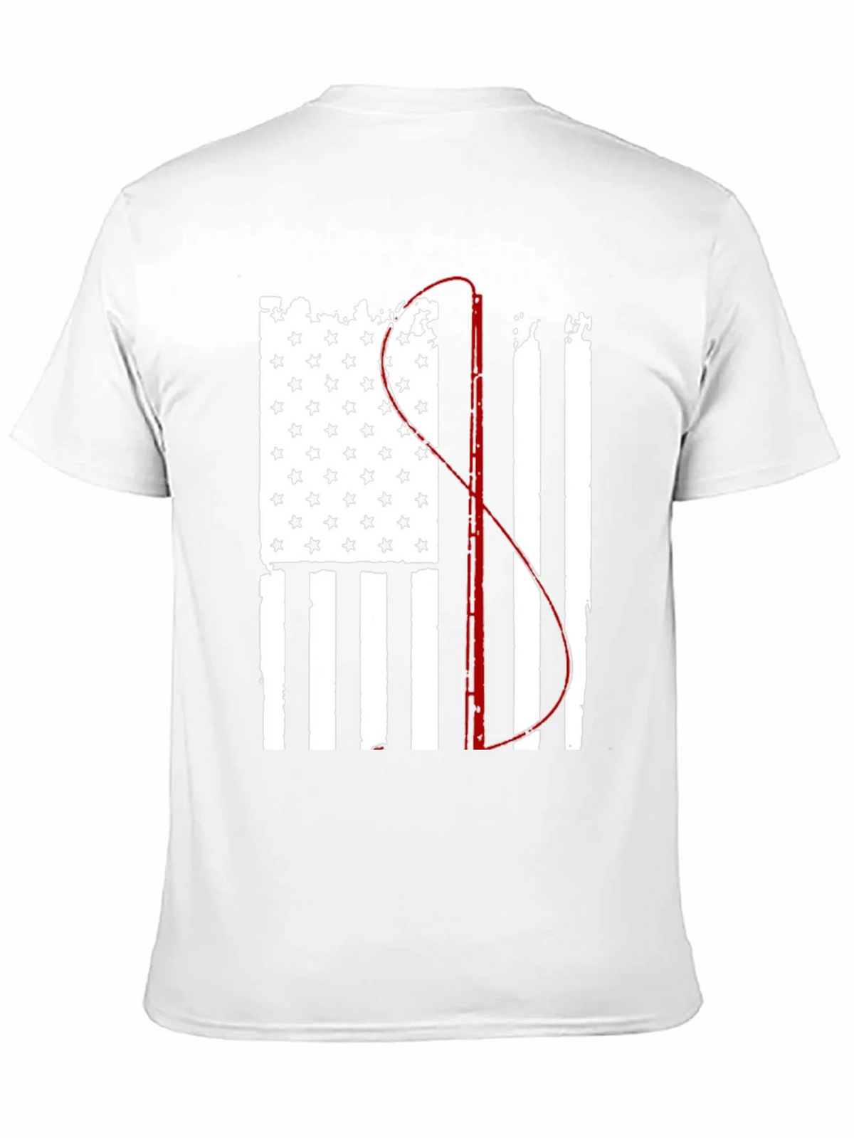 Fishing Flag Graphic Tee - Patriotic Angler product image 9