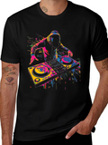 DJ Graphic T-Shirt - Black - Vibrant Design product image 1