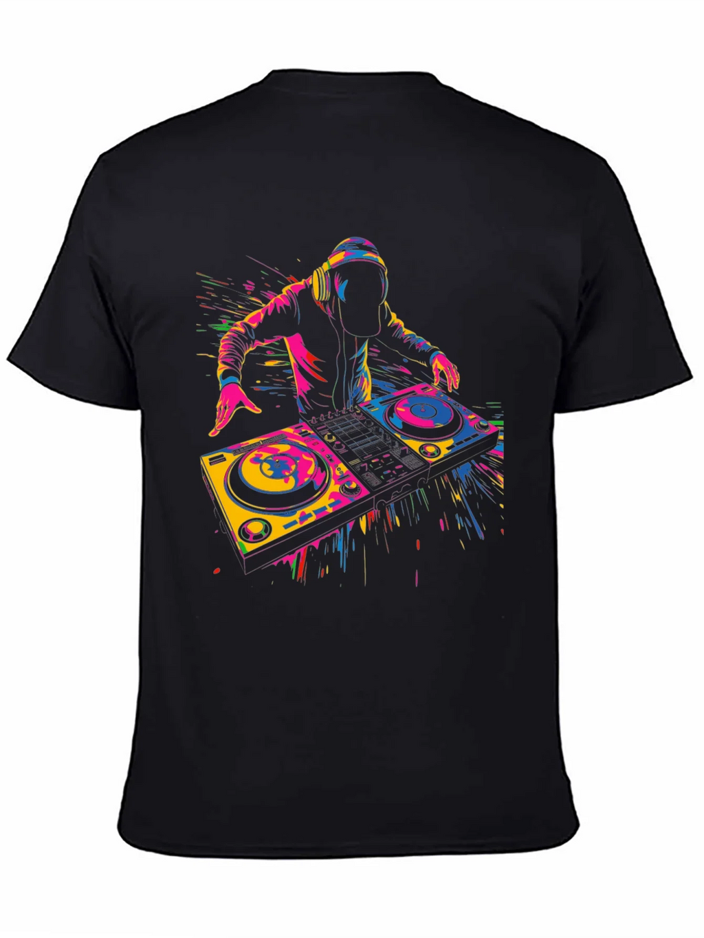 DJ Graphic T-Shirt - Black - Vibrant Design product image 4