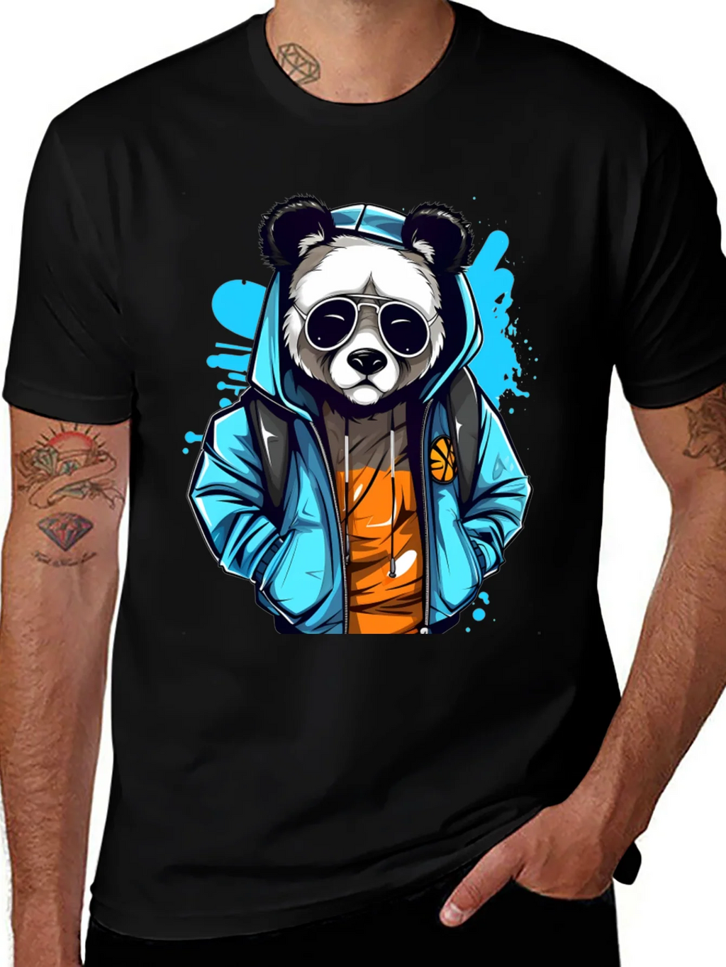 Cool Panda Graphic T-Shirt product image 1
