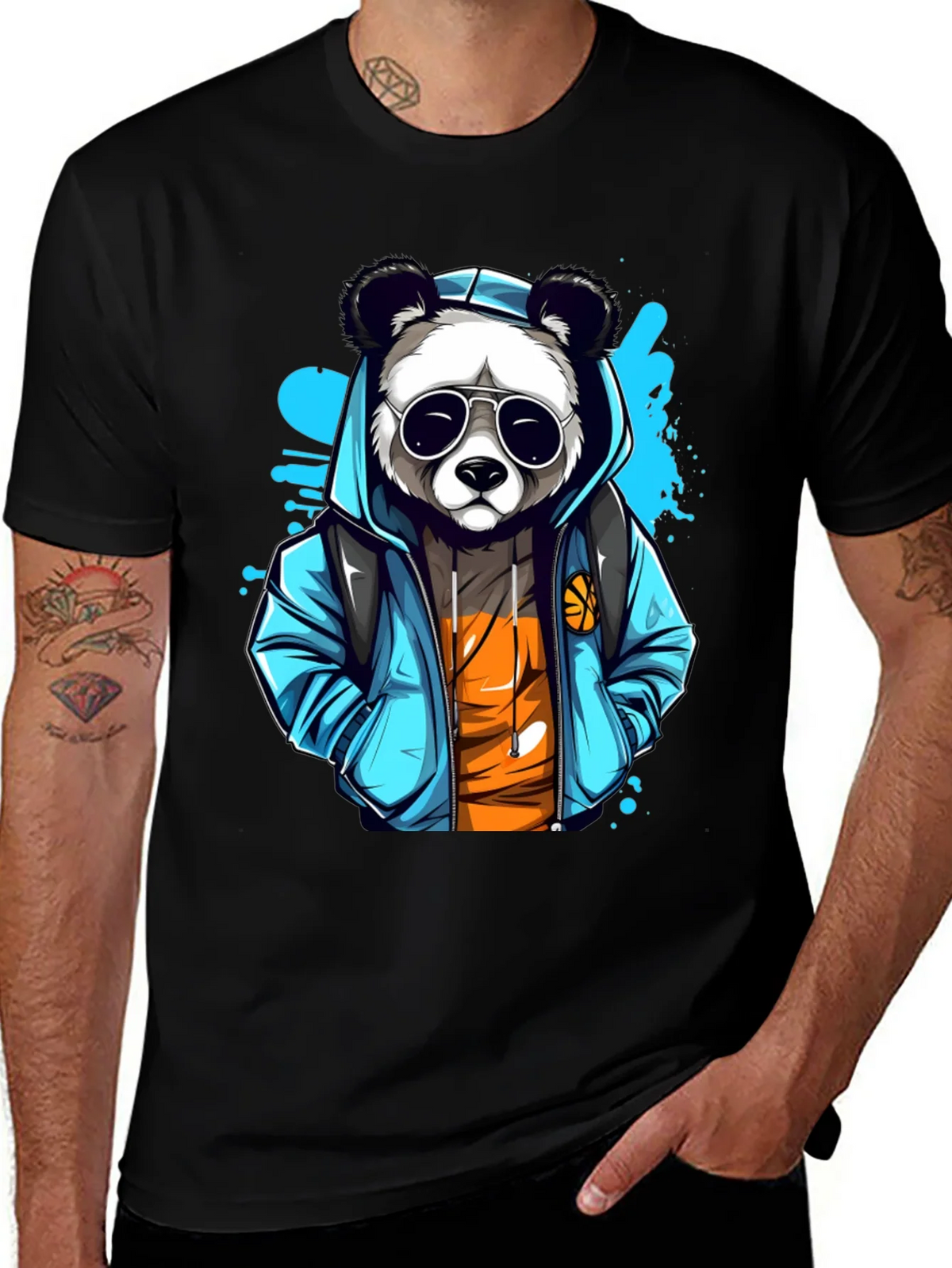 Cool Panda Graphic T-Shirt product image 1