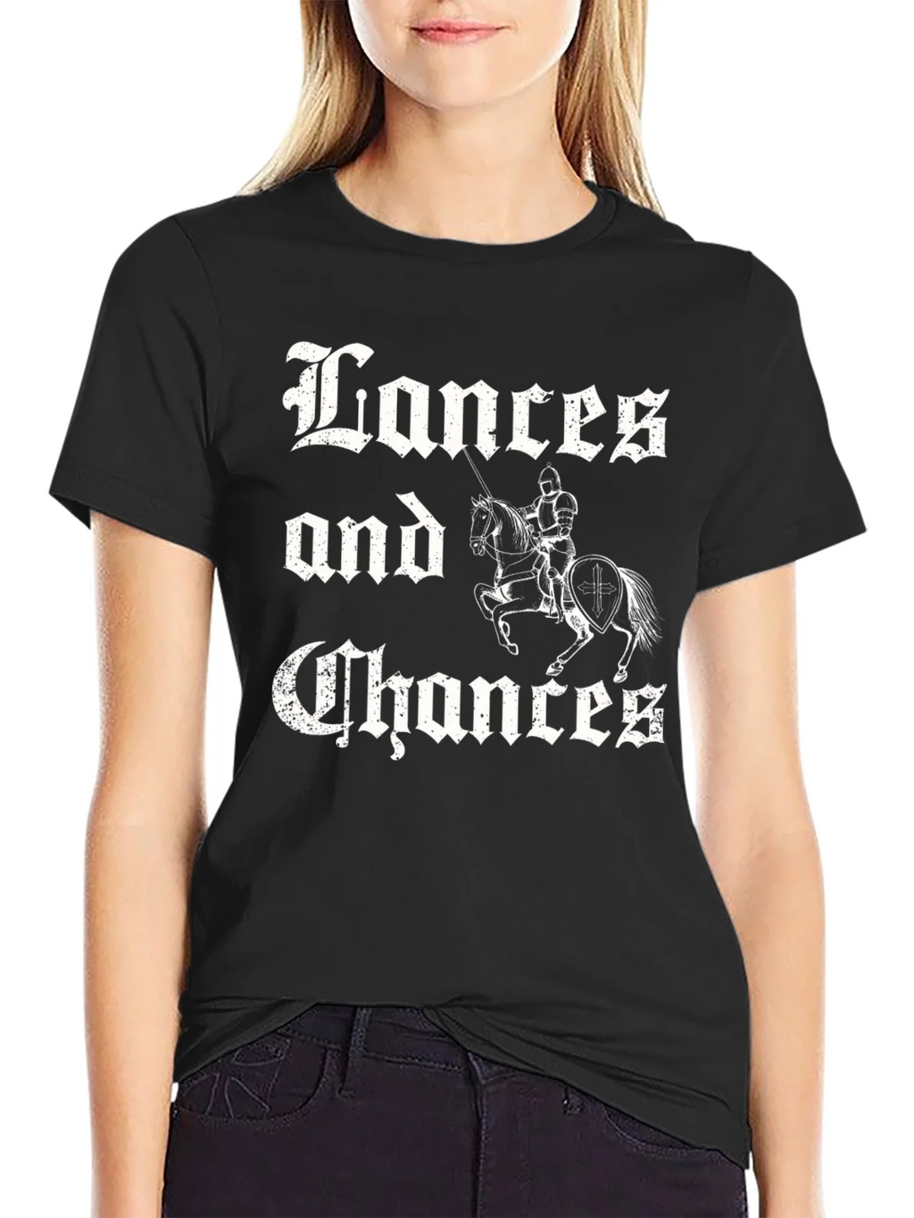 Lances and Chances Black T-Shirt product image 2