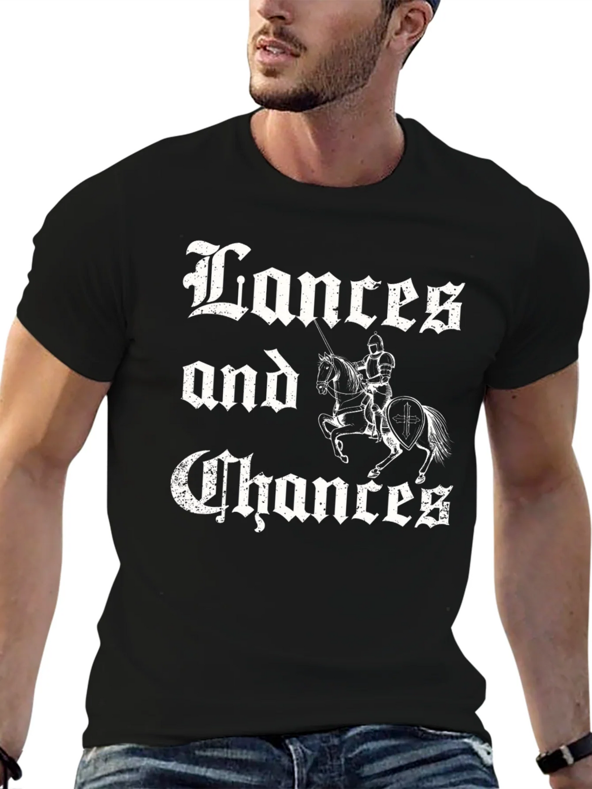 Lances and Chances Black T-Shirt product image 6