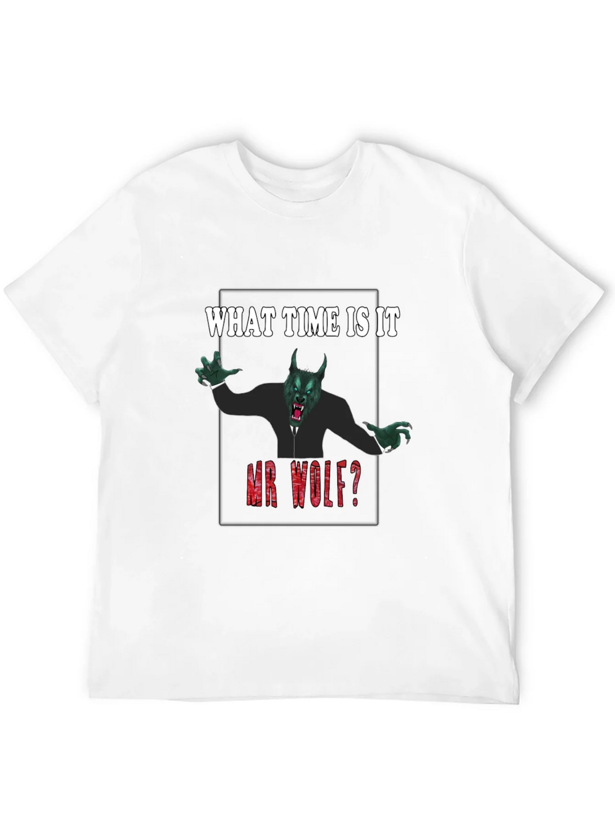 What Time Is It Mr. Wolf? Funny Graphic Tee product image 11