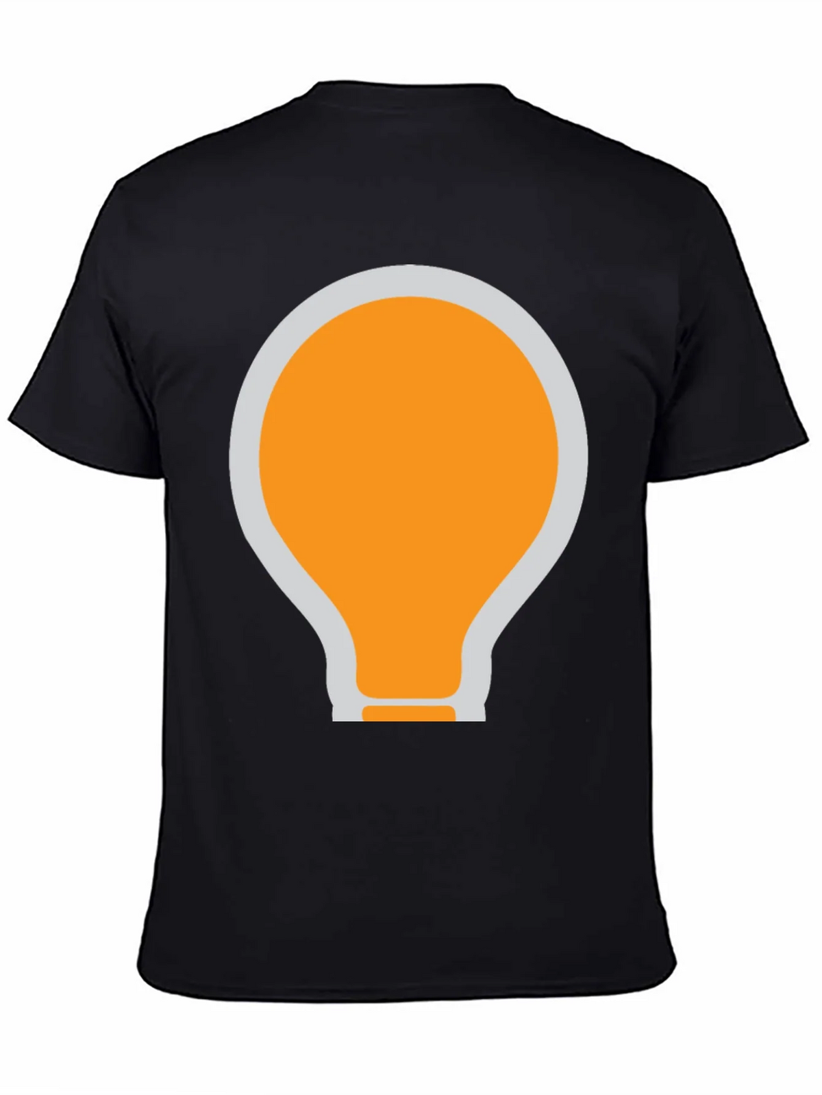 Black T-Shirt with Light Bulb Graphic product image 4