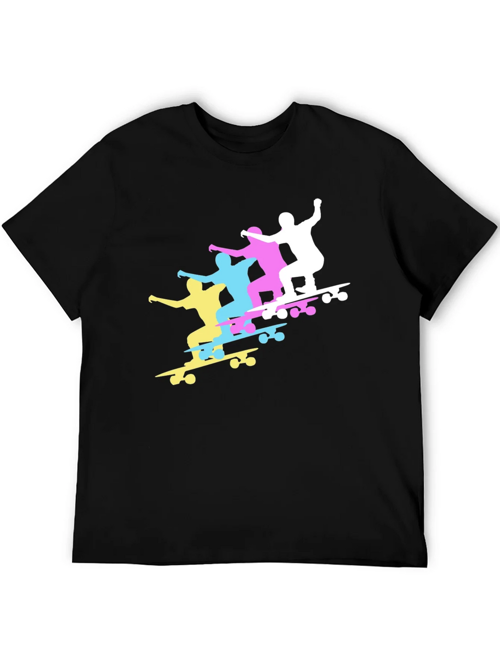 Skateboard Silhouette Graphic T-Shirt product image 3