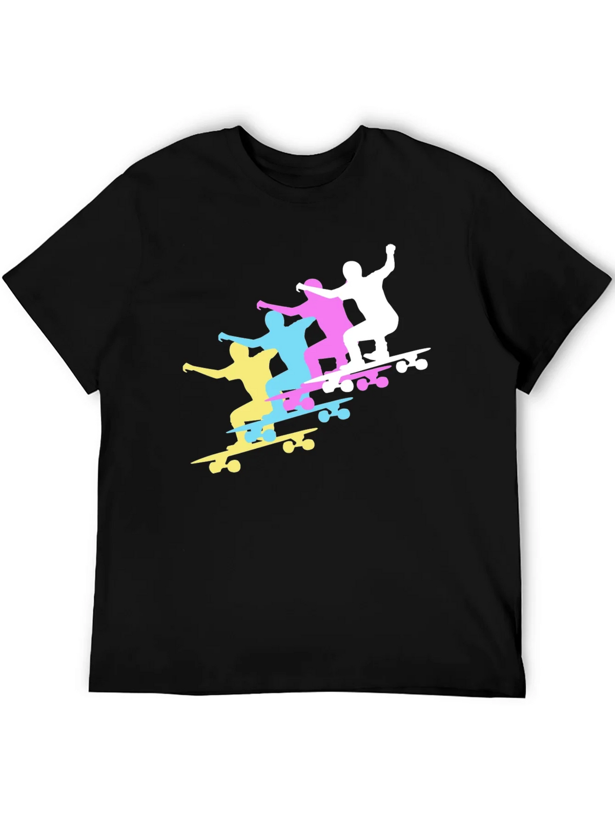Skateboard Silhouette Graphic T-Shirt product image 3