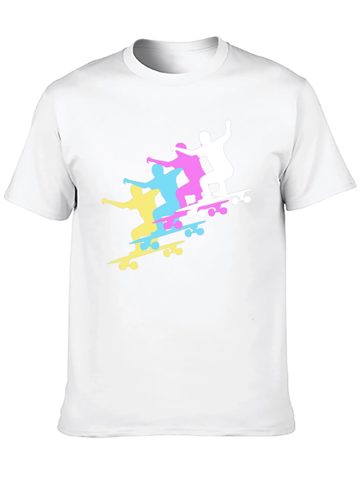 Skateboard Silhouette Graphic T-Shirt product image 7
