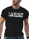 I AM BLESSED Black T-Shirt product image 1