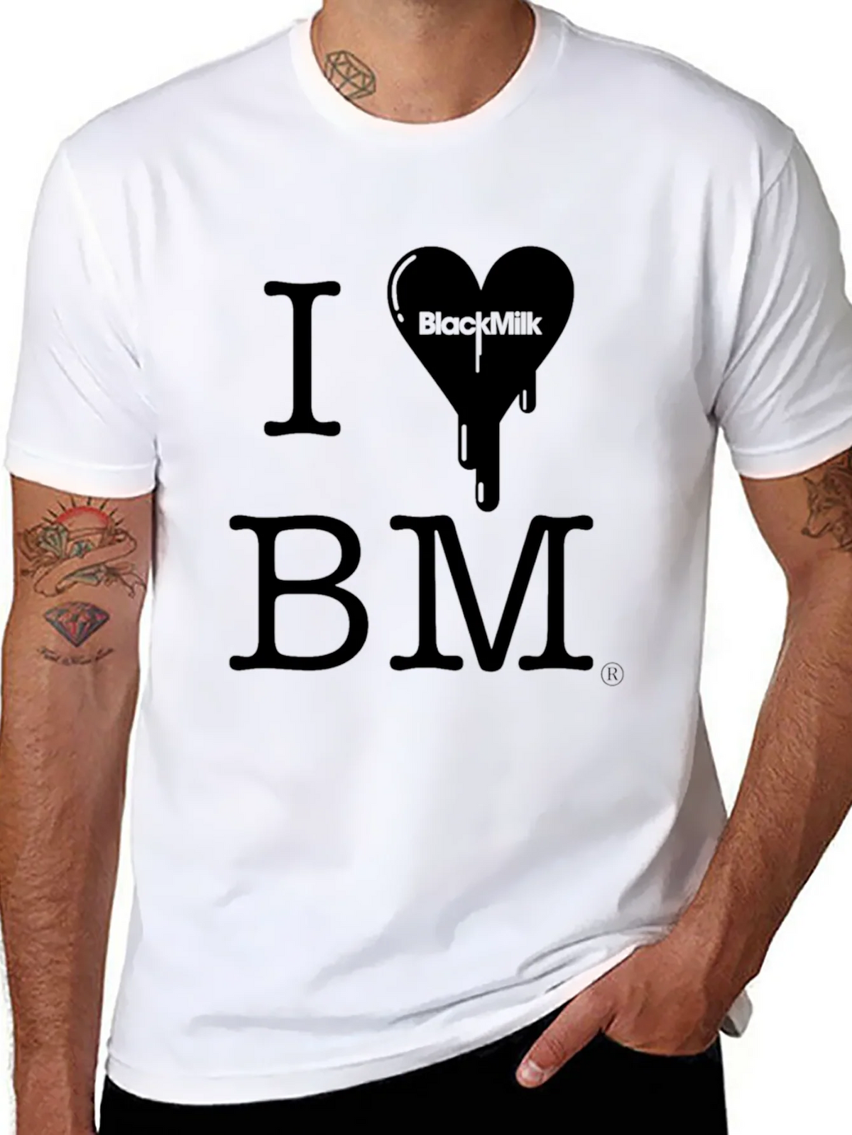 I Love BlackMilk T-Shirt - Black Graphic Tee product image 3