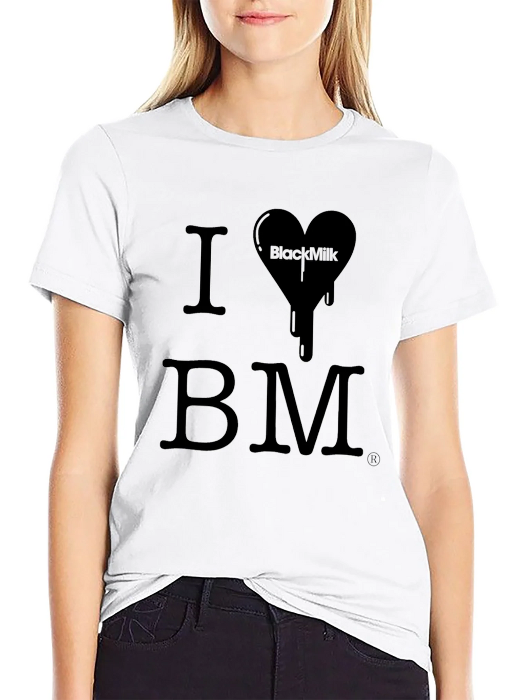 I Love BlackMilk T-Shirt - Black Graphic Tee product image 4