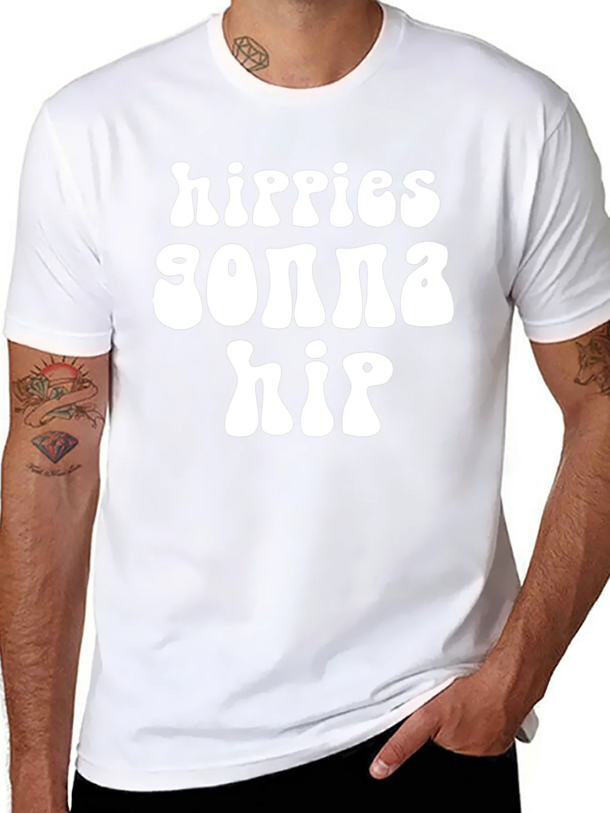 Hippies Gonna Hip Graphic T-Shirt product image 7