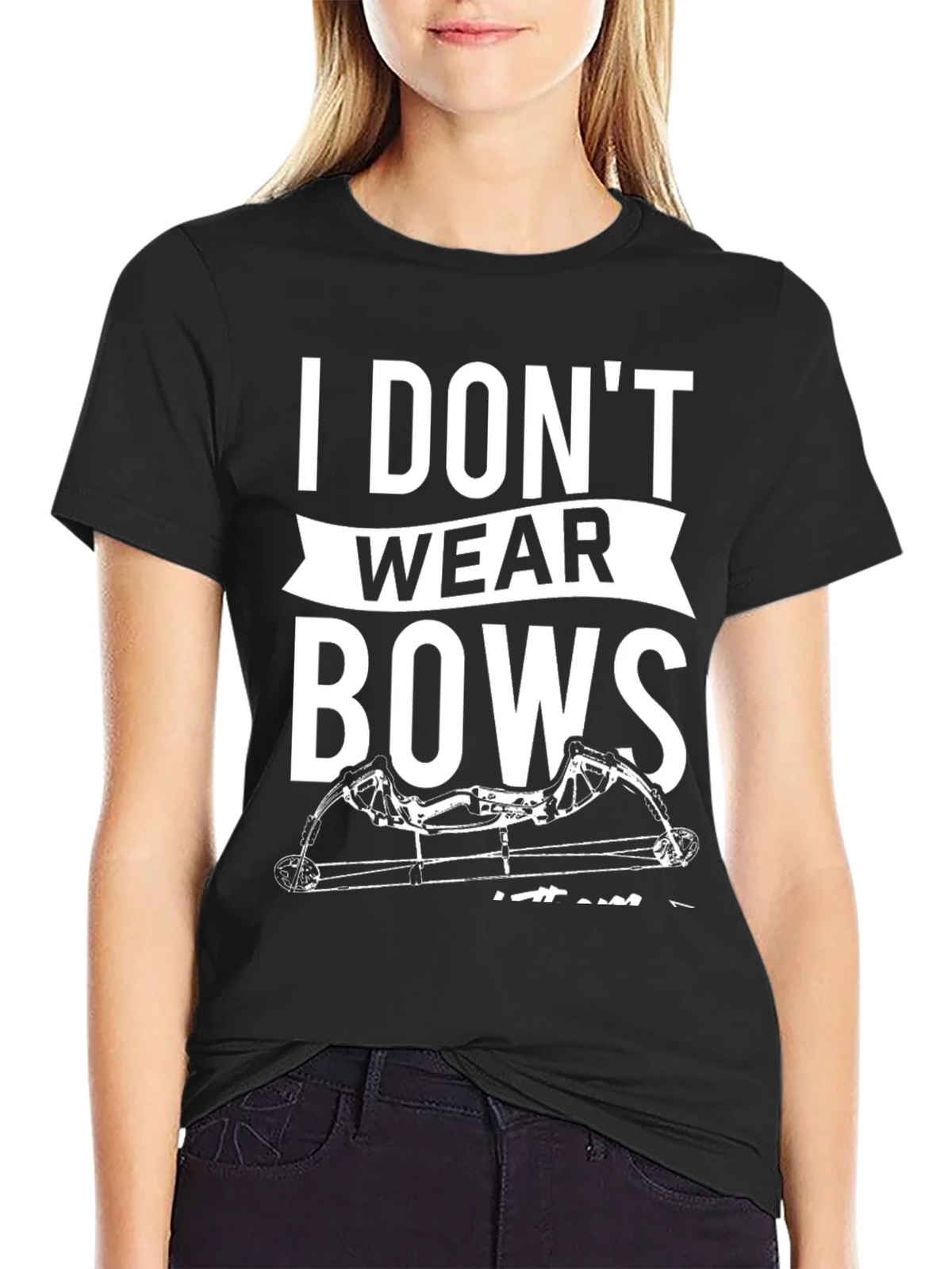 I Dont Wear Bows Mens T-Shirt product image 2