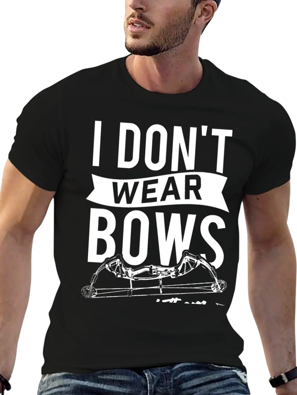I Dont Wear Bows Mens T-Shirt product image 6