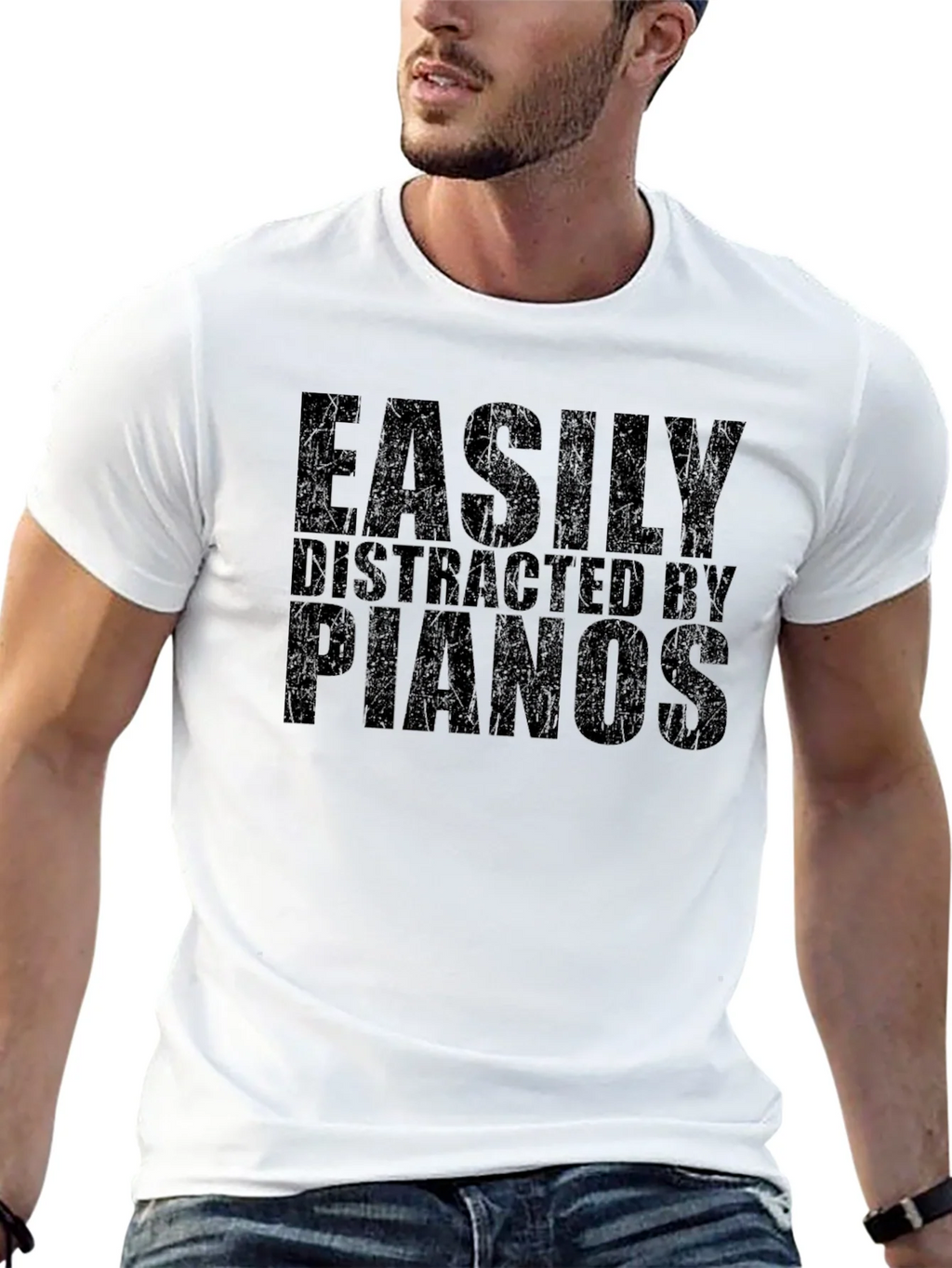 Easily Distracted by Pianos Graphic T-Shirt product image 12