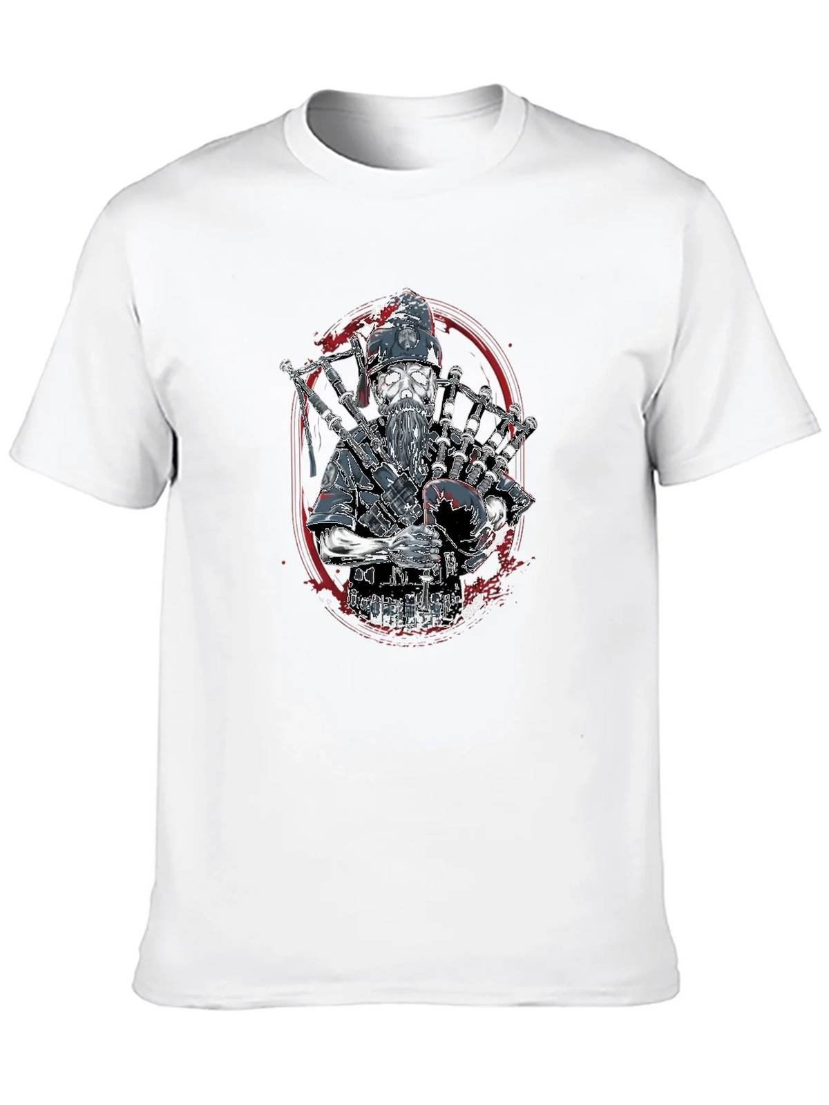 Bagpiper Skeleton T-Shirt - Black product image 3