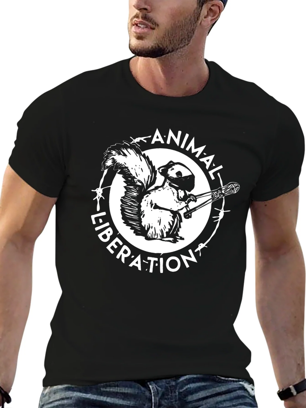 Animal Liberation Squirrel T-Shirt product image 6