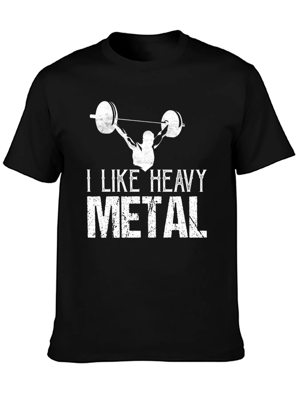 Heavy Metal Gym T-Shirt - Black Weightlifting Design product image 3