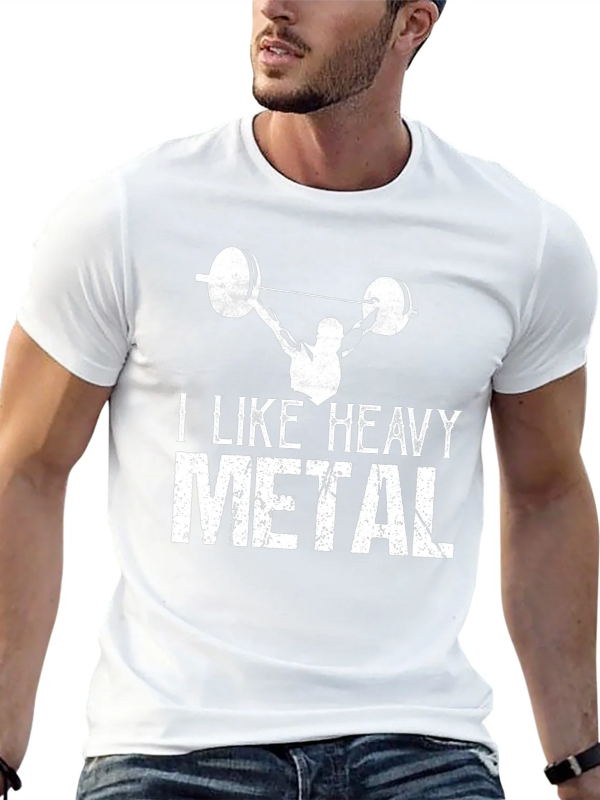 Heavy Metal Gym T-Shirt - Black Weightlifting Design product image 12