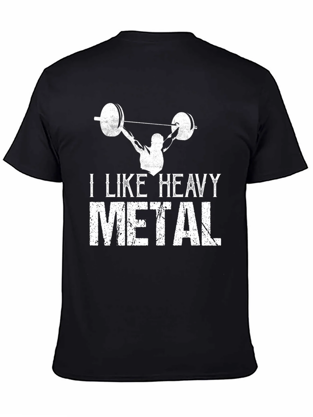 Heavy Metal Gym T-Shirt - Black Weightlifting Design product image 4