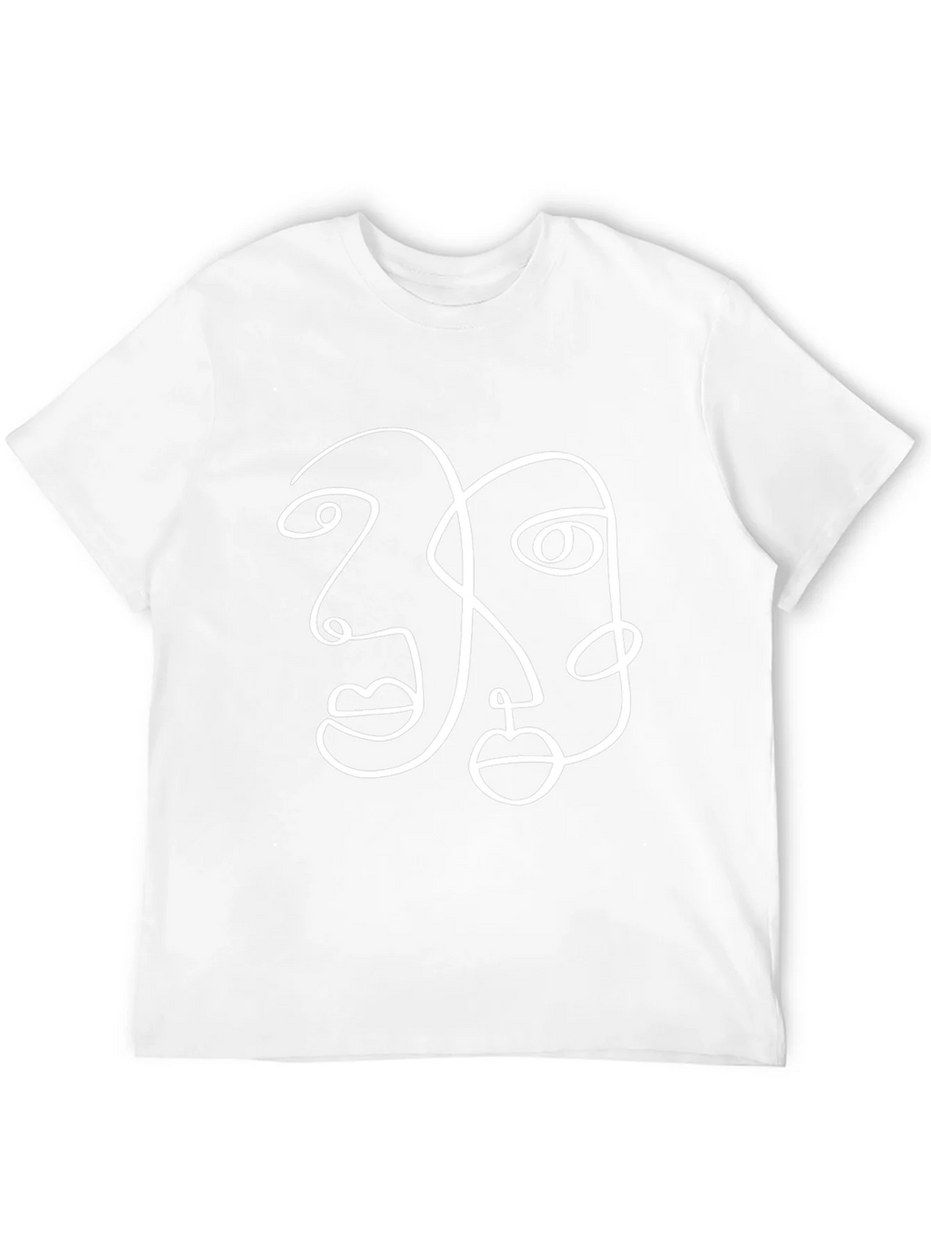 Abstract Face Line Art Graphic Tee product image 10