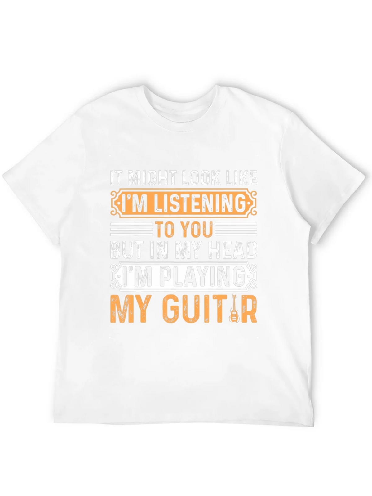 Funny Guitarist T-Shirt - Playing Guitar Design product image 10