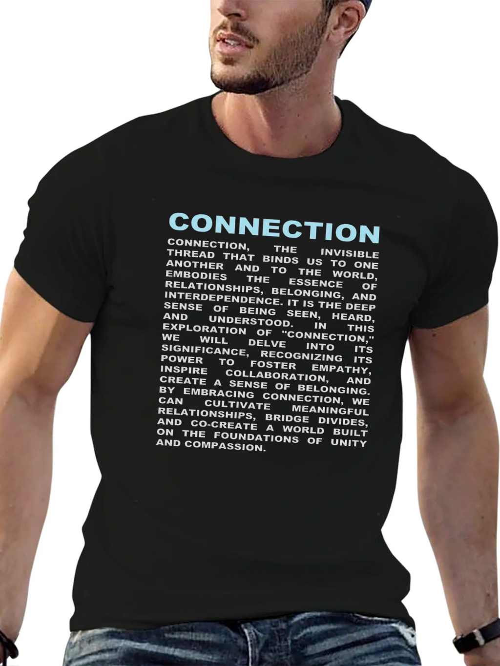Connection T-Shirt: Unity & Empathy Design product image 6