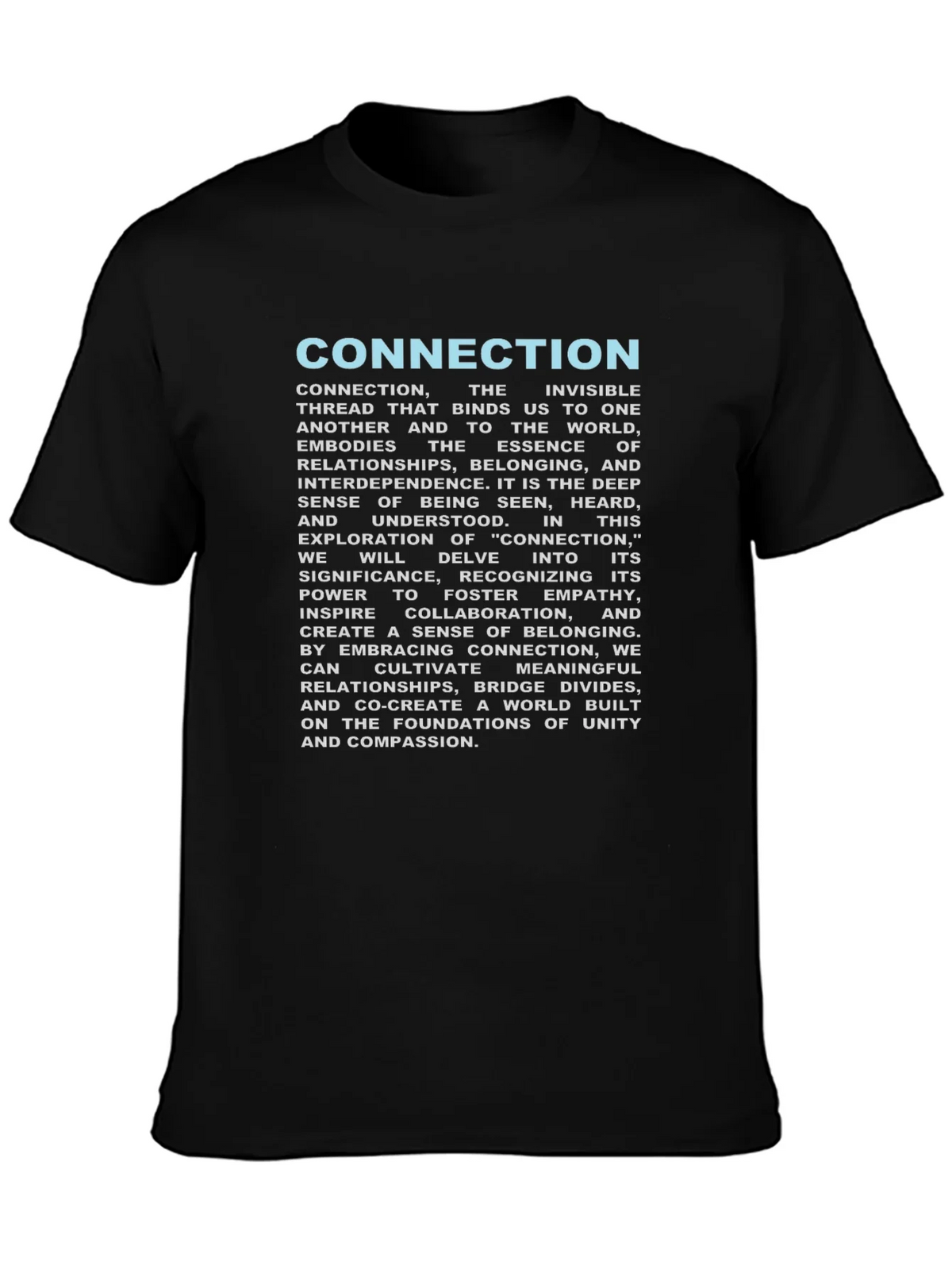 Connection T-Shirt: Unity & Empathy Design product image 3