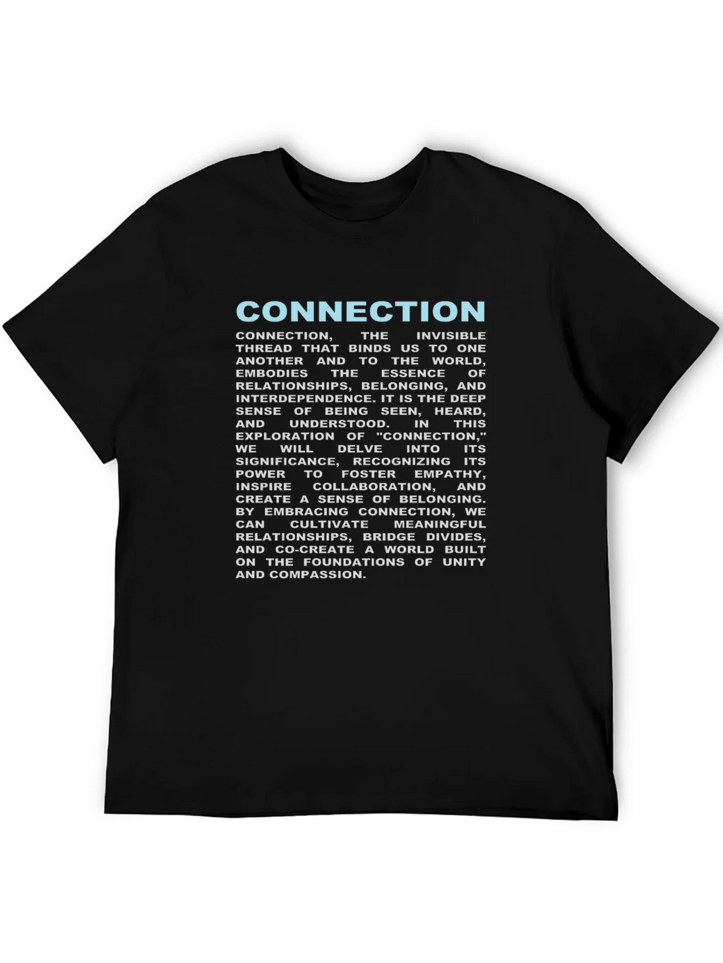 Connection T-Shirt: Unity & Empathy Design product image 5