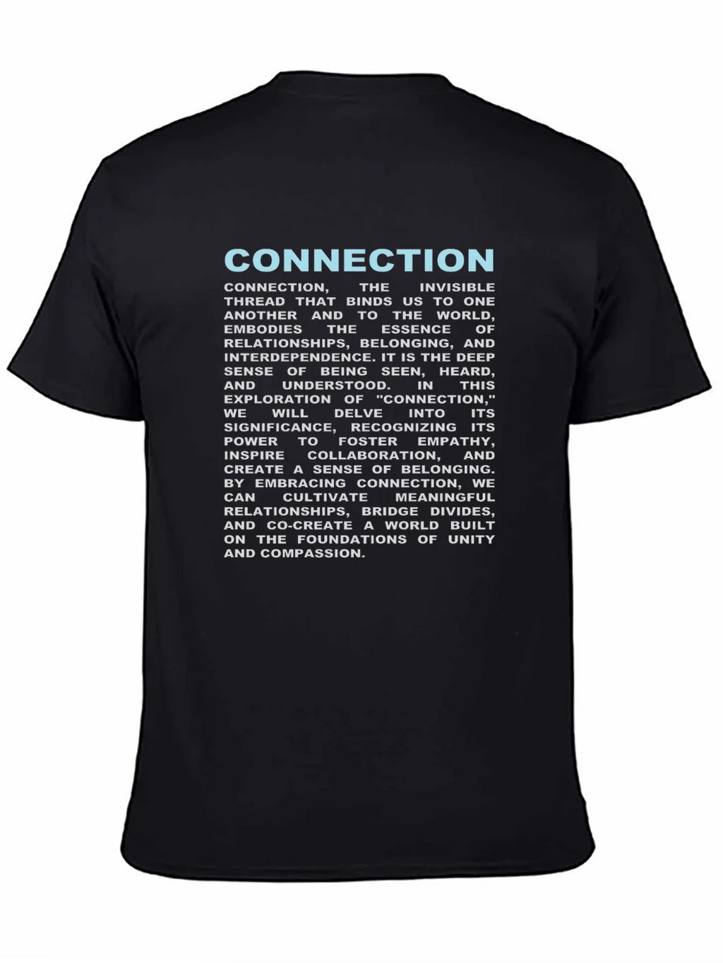 Connection T-Shirt: Unity & Empathy Design product image 4