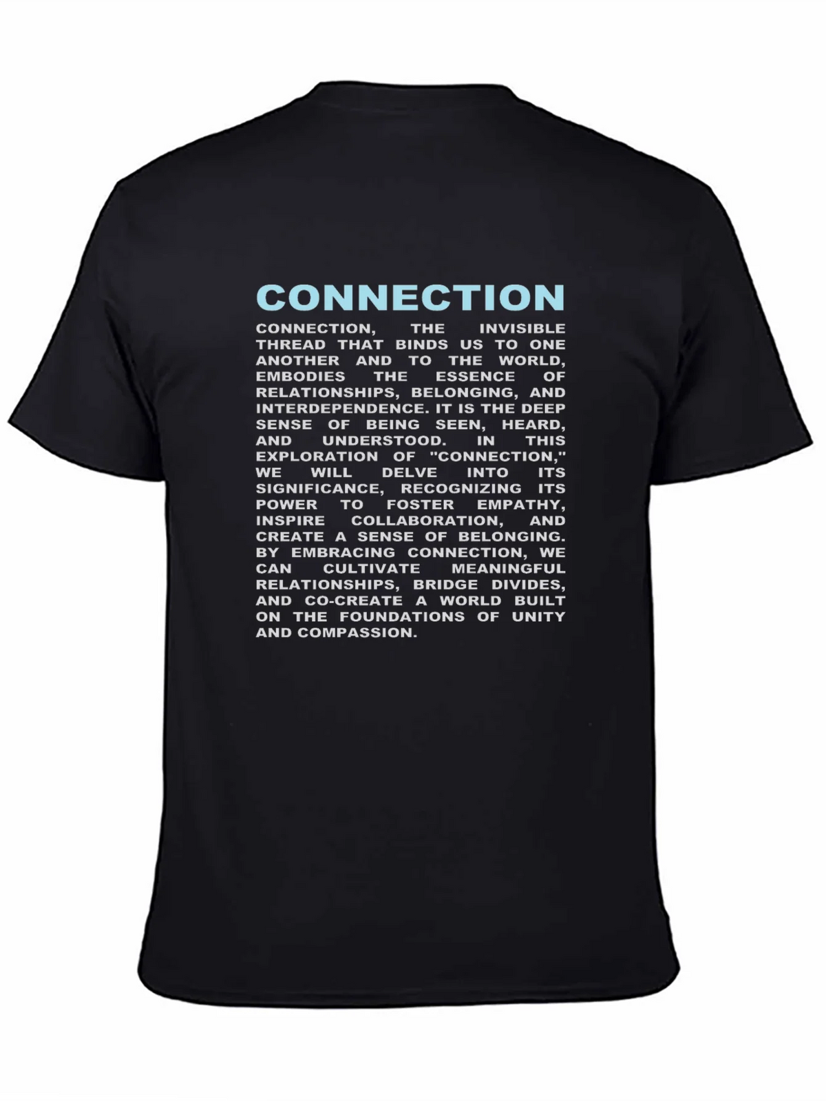 Connection T-Shirt: Unity & Empathy Design product image 4