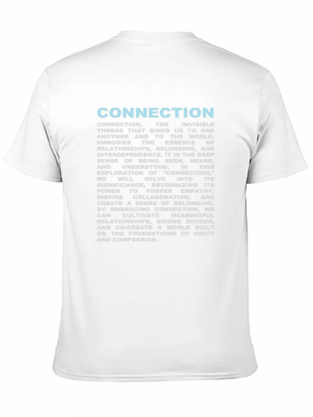 Connection T-Shirt: Unity & Empathy Design product image 10