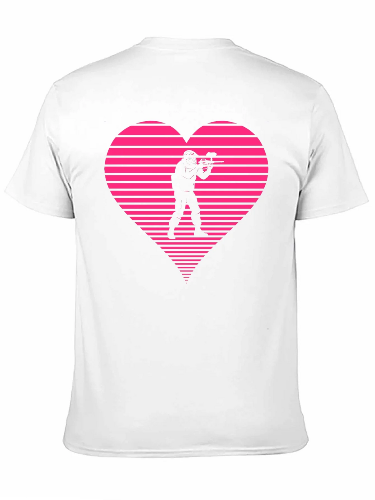 Paintball Heart Graphic T-Shirt - Black product image 10