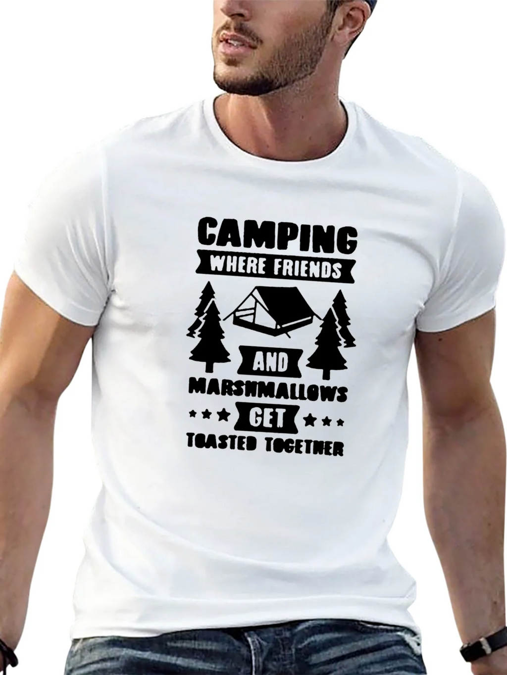 Camping Friends & Marshmallows Graphic Tee product image 12