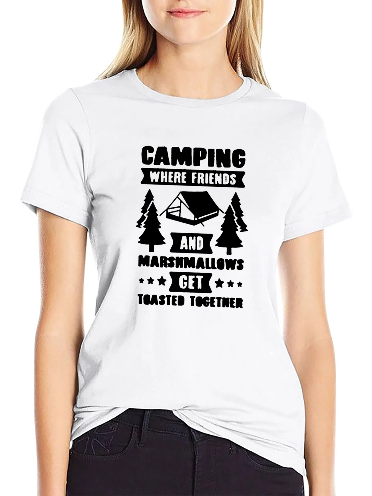 Camping Friends & Marshmallows Graphic Tee product image 8