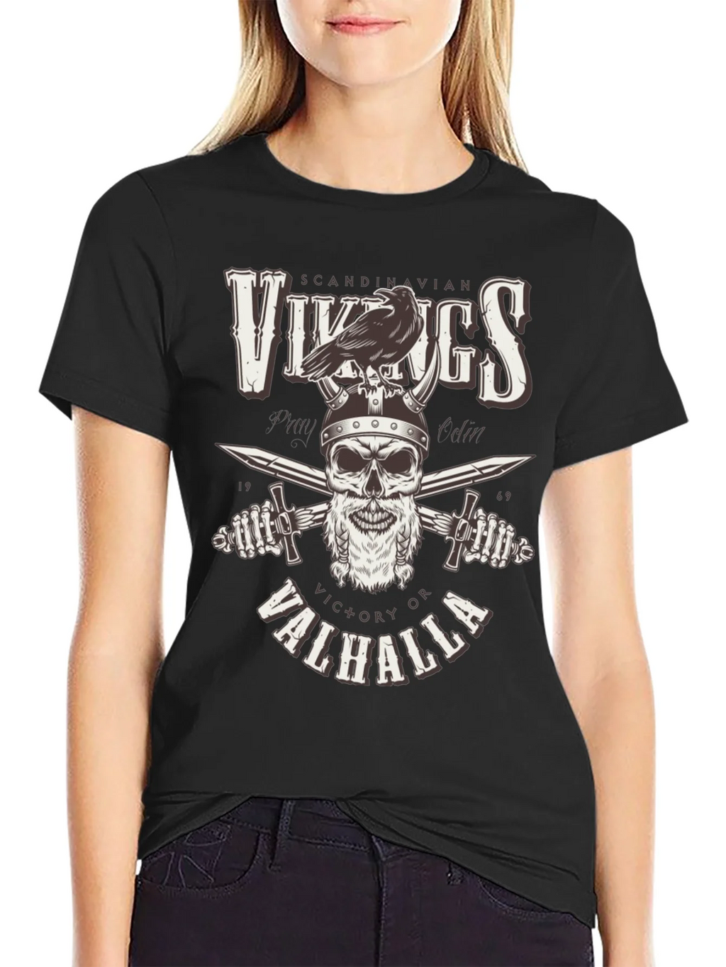 Vikings Victory or Valhalla Graphic Tee product image 2